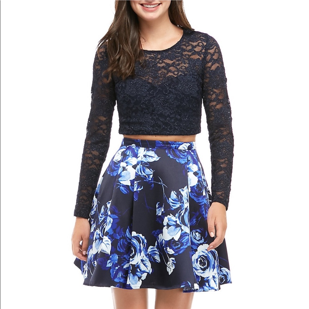 Homecoming 2 piece dress | Sequin Hearts